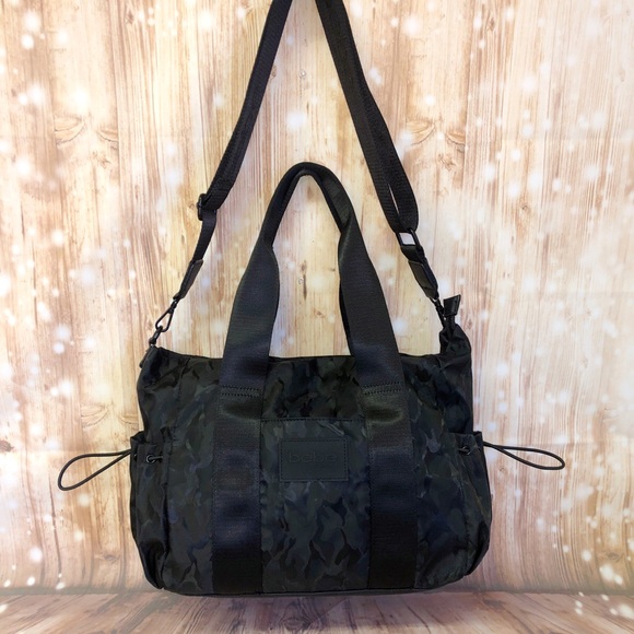 bebe black duffle bag